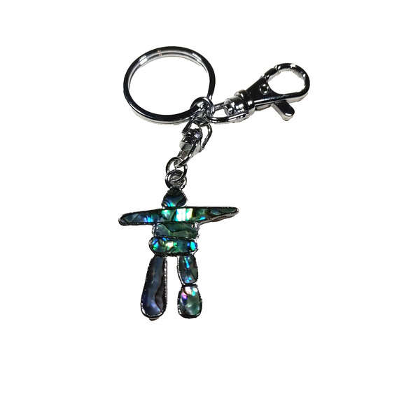 Oster Shell Man Green Keychain Purse Luggage Clip - Picture 4 of 6